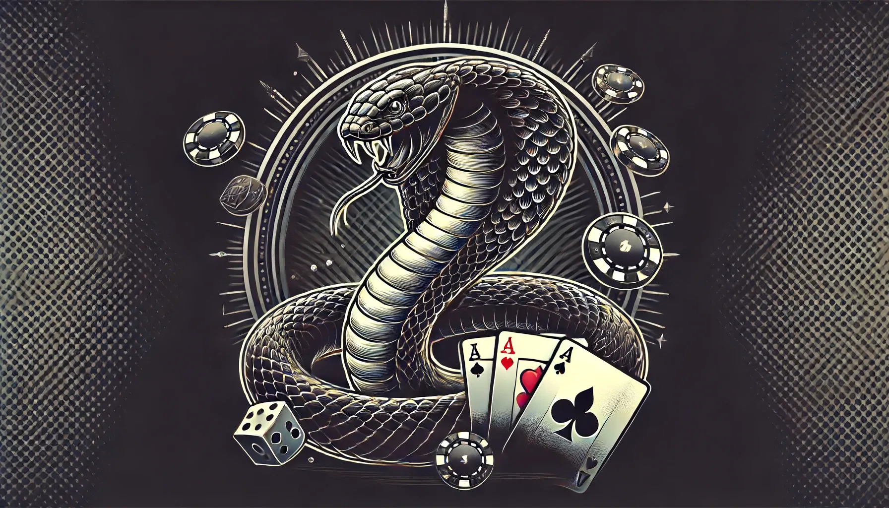 ViperSpin casino themed cobra logo